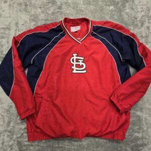 St. Louis Cardinals Windbreaker Mens XXL Pull-Over Genuine Merchandise